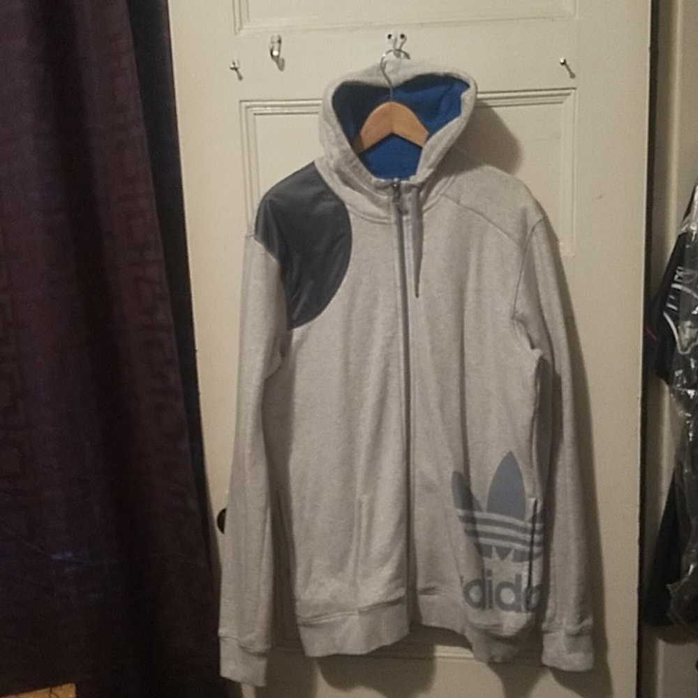 adidas 2x zip up hoodie